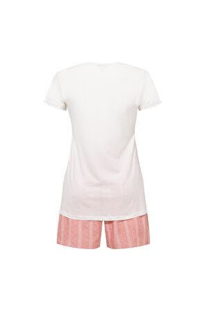 U.S. Polo Assn.  Kadın 206 EKRU Şort Takım 