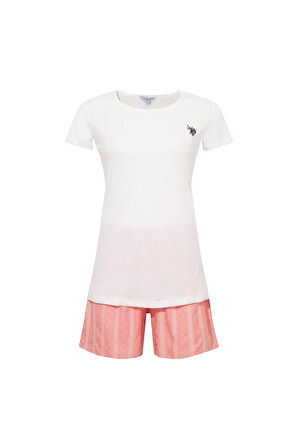 U.S. Polo Assn.  Kadın 206 EKRU Şort Takım 