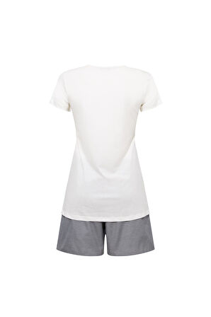 U.S. Polo Assn.  Kadın 207 EKRU Şort Takım 