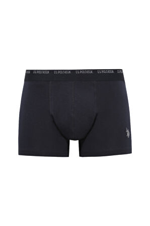 U.S. Polo Assn.  Erkek 200 Lacivert- Gri Melanj-Lacivert 3 lü Boxer 