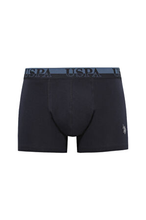 U.S. Polo Assn.  Erkek Mavi-Lacivert-Antrasit Melanj 3 lü Boxer 