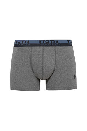 U.S. Polo Assn.  Erkek Mavi-Lacivert-Antrasit Melanj 3 lü Boxer 