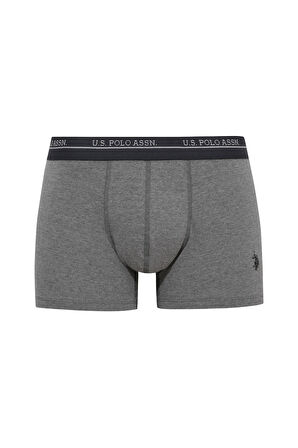 U.S. Polo Assn.  Erkek 200 Lacivert-Antrasit Melanj - Lacivert 3 lü Boxer 