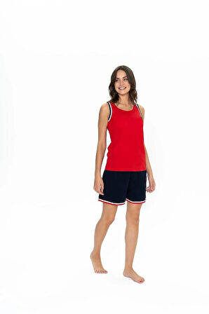 U.S POLO 20005 KADIN SIFIRKOL ŞORT  TAKIM