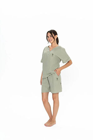 U.S. Polo Assn Kadın Şort Takım 20017 