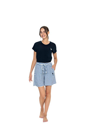 U.S. Polo Assn. Kadın Lacivert Şort Takım 20034 