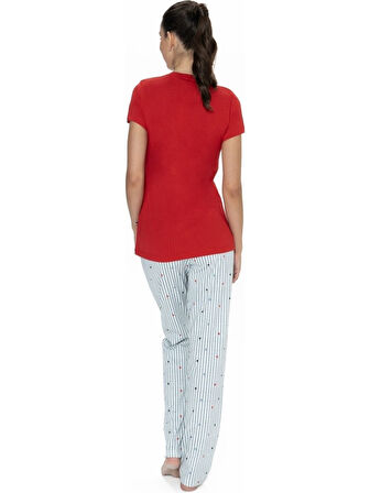 U.S. Polo Assn Kadın Patlı Pijama Takımı 20060 