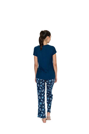 U.S. Polo Assn. Kadın Lacivert Pijama Takım 20105 