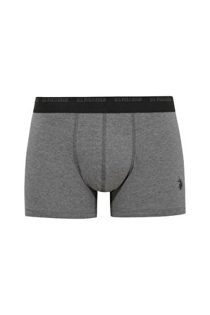 U.S. Polo Assn.  Erkek 211 Lacivert-Antrasit Melanj - Sİyah3 lü Boxer 