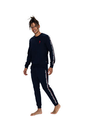 U.S. Polo Assn. Erkek Lacivert Pijama Takım 18923