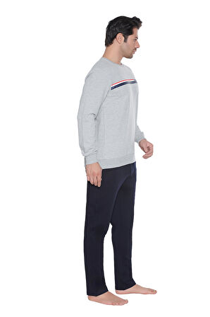 U.S. Polo Assn. Erkek Gri Melanj Ev Giyim 