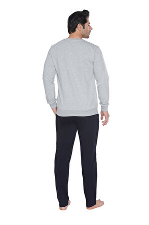 U.S. Polo Assn. Erkek Gri Melanj Ev Giyim 