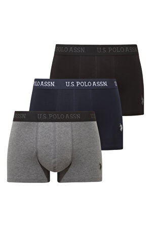 200 Siyah - Antrasit  Melanj- Lacivert 3 lü Boxer