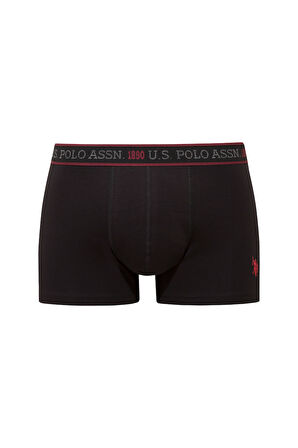 U.S. Polo Assn. Erkek Lacivert - Siyah - Baskılı 3 lü Boxer 
