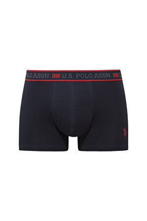 U.S. Polo Assn. Erkek Lacivert - Siyah - Baskılı 3 lü Boxer 