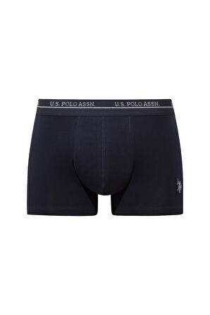 U.S. Polo Assn. Erkek Lacivert - Lacivert - Baskılı 3 lü Boxer 