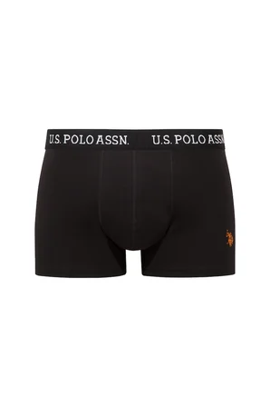 U.S. Polo Assn. 80651 Lacivert - Siyah - Turuncu 3 lü Boxer 