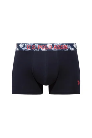 U.S. Polo Assn. 80651 Lacivert - Siyah - Turuncu 3 lü Boxer 