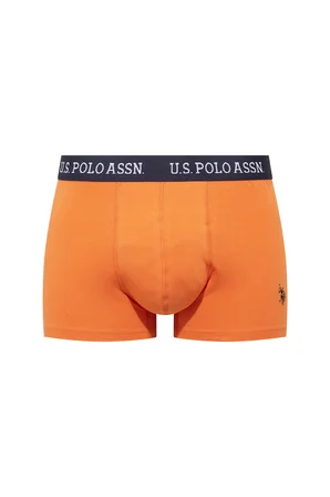 U.S. Polo Assn. 80651 Lacivert - Siyah - Turuncu 3 lü Boxer 