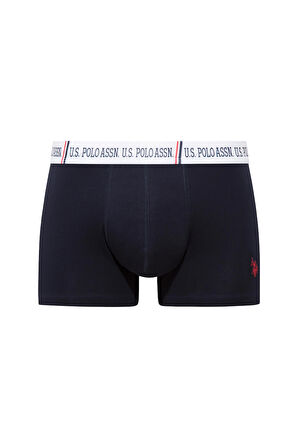 U.S. Polo Assn. 80651 Kırmızı - Lacivert -  Beyaz 3 lü Boxer 