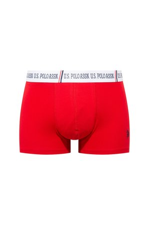 U.S. Polo Assn. 80651 Kırmızı - Lacivert -  Beyaz 3 lü Boxer 