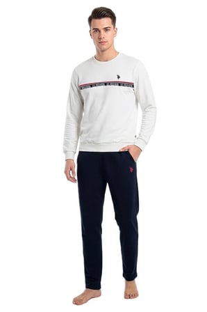 U.S. Polo Assn. Erkek Ekru Ev Giyim 19060 