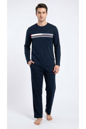 Erkek Lacivert Pijama Takım