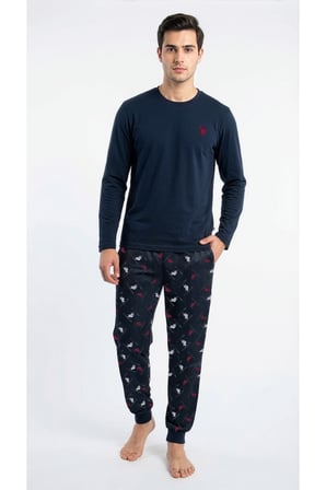Erkek Lacivert Pijama Takım