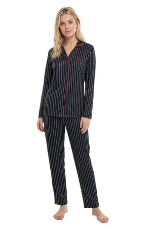 U.S. Polo Assn. Kadın Lacivert Pijama Takım 20308 