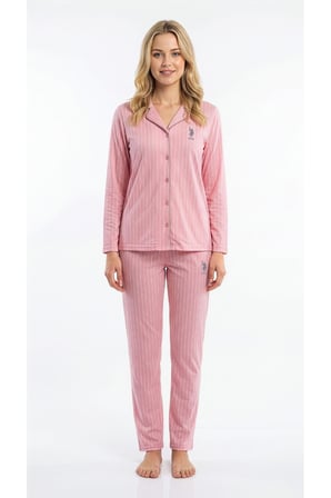 Kadın Pembe Pijama Takım