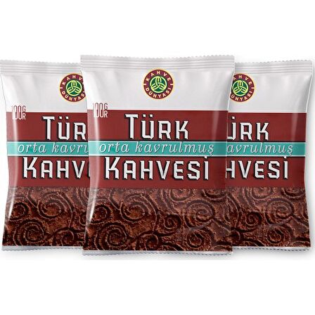 Kahve Dünyası Orta Kavrulmuş Türk Kahvesi 100 gr X 3 Adet