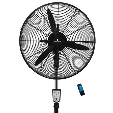Rubenis RBS-600 Plus Ayaklı Vantilatör Siyah