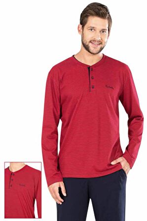 Bordo Erkek Pijama Takım