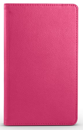 Fuchsia Huawei Honor Pad X7 ile Uyumlu Standlı 360° Yatay Dikey Dönebilen Deri Tablet Kılıfı