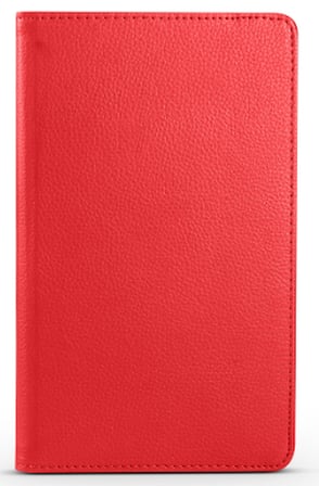 Fuchsia Huawei Honor Pad X7 ile Uyumlu Standlı 360° Yatay Dikey Dönebilen Deri Tablet Kılıfı