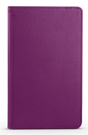 Fuchsia Huawei Honor Pad X7 ile Uyumlu Standlı 360° Yatay Dikey Dönebilen Deri Tablet Kılıfı