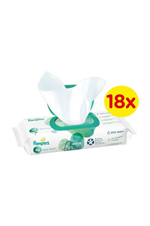 Prima Pampers  Islak Havlu Mendil Aqua Pure 48'li x 18 Adet