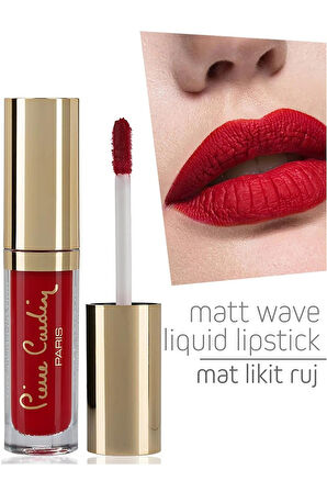 Pierre Cardin Matt Wave Liquid Lipstick – Mat Likit Ruj - Carmine