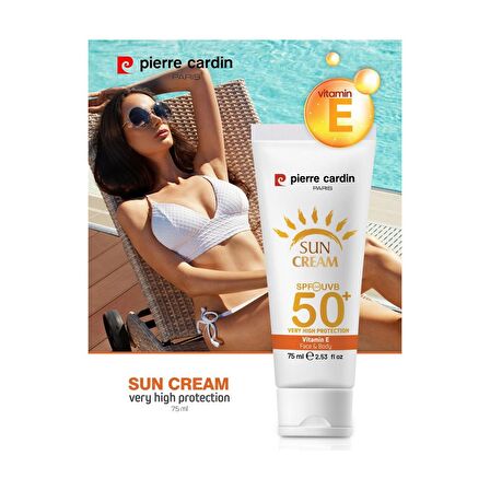 48152 - Pierre Cardin Sun Cream 30 Spf High Protection-75 Ml