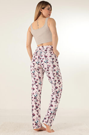 Doremi Bayan Çiçek Desenli Pijama Altı
