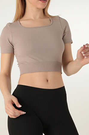 DoReMi Seamless Kısa Kollu Crop