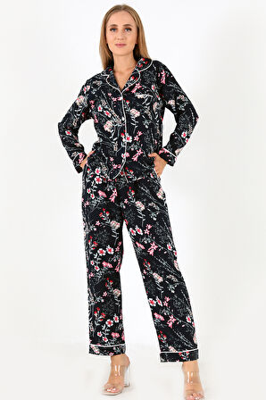 DoReMi Flower Garden Uzun Kollu Kadın Pijama Takım