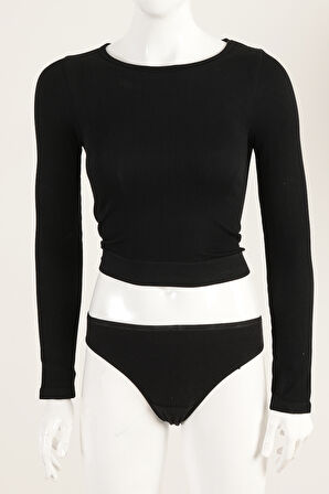 DoReMi Sırtı Fileli Uzun Kollu Tişört