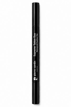 13404 - Pierre Cardin Supreme Tattoo Duo Waterproof Eyeliner Pen – Black-02 -Suya Dayanıklı Çift Uçlu Eyeliner