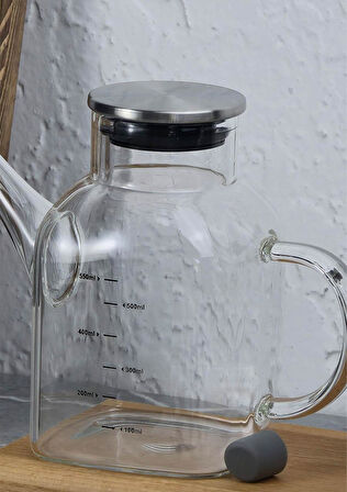 Cam Yağdanlık Seti - Ahşap Stant - 2x550 ML