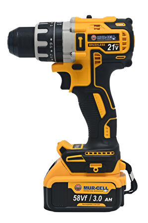13 Mm Mandren Çelik Şanzumanlı Darbeli Şarjlı Matkap 66 Parça 21v 3 Amper Kömürsüz