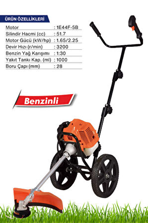 ST-01  Benzinli Tekerlekli Çim Biçme Makinesi