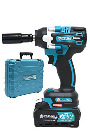 MUR-9501 450nm 21v 3Ah Şarjlı Torklu Somun Sıkma Bijon Sökme Kömürsüz Matkap 43 Parça Setli