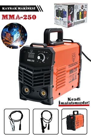 Tiger King 250 Amper Dijital Göstergeli İnvertör Kaynak Makinesi Turuncu