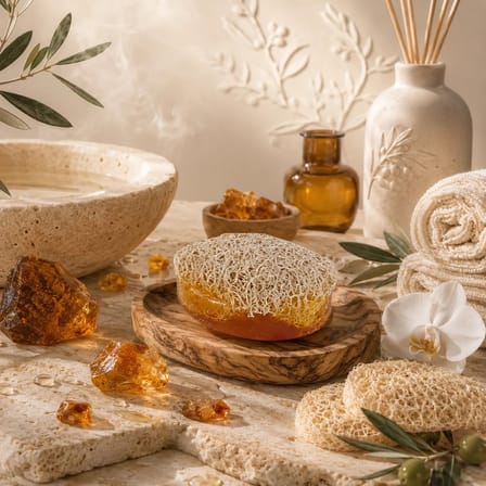 Internatural Ballı & Eşek Sütlü Kabak Lifli Bitkisel Sabun 110 g